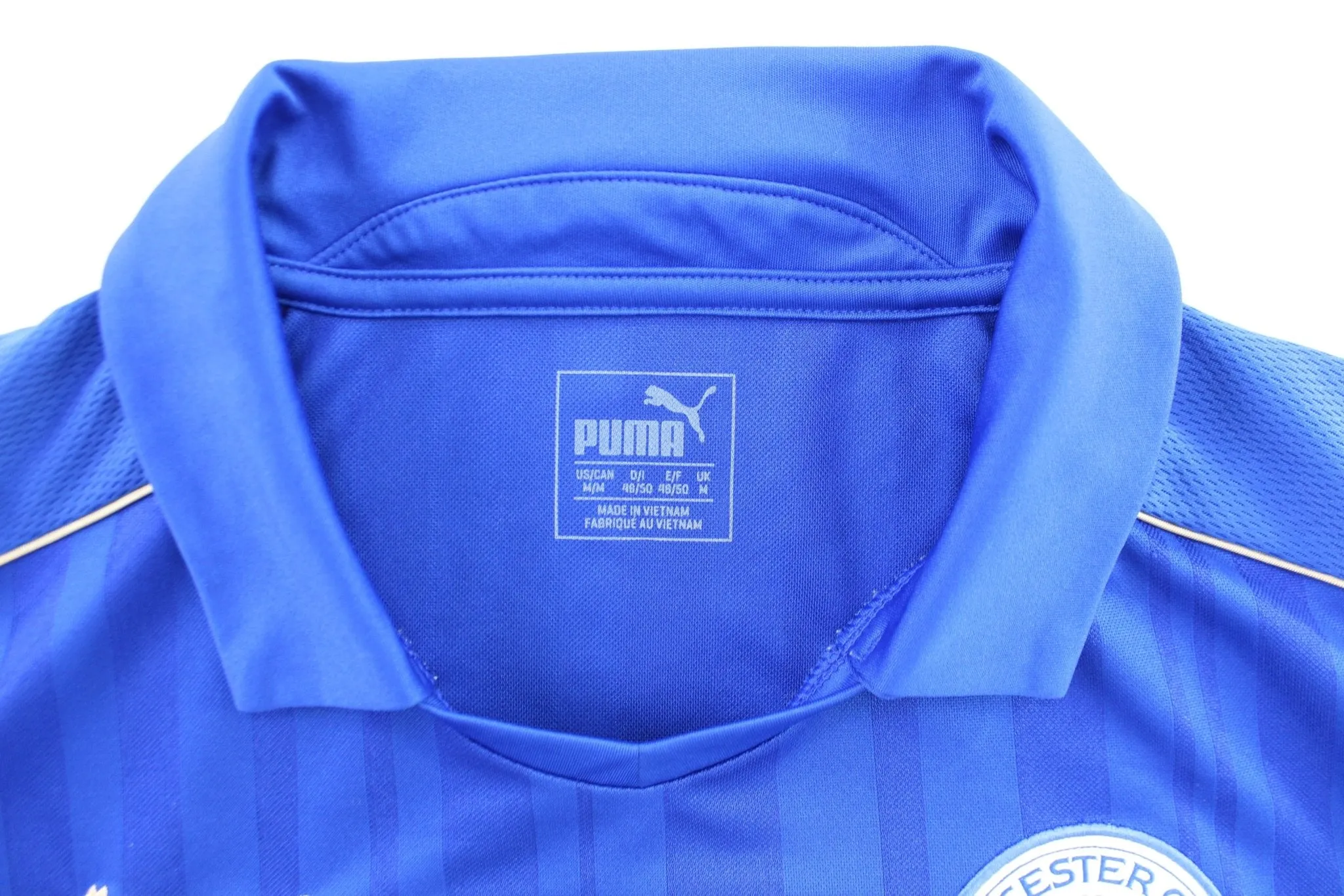 Puma Embroidered Logo Leicester City Blue Soccer Jersey