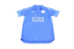 Puma Embroidered Logo Leicester City Blue Soccer Jersey