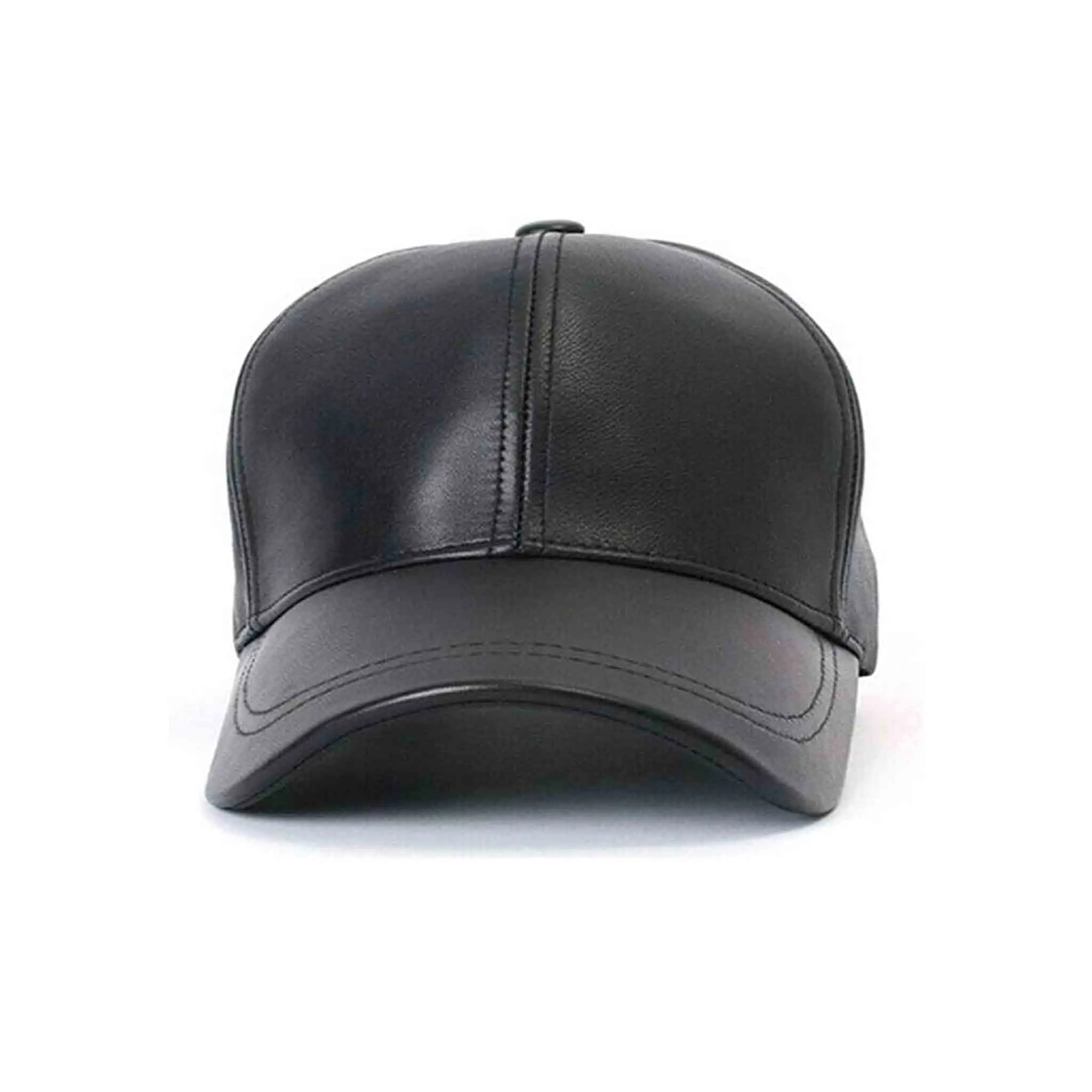 Real Leather Baseball Cap-Unisex