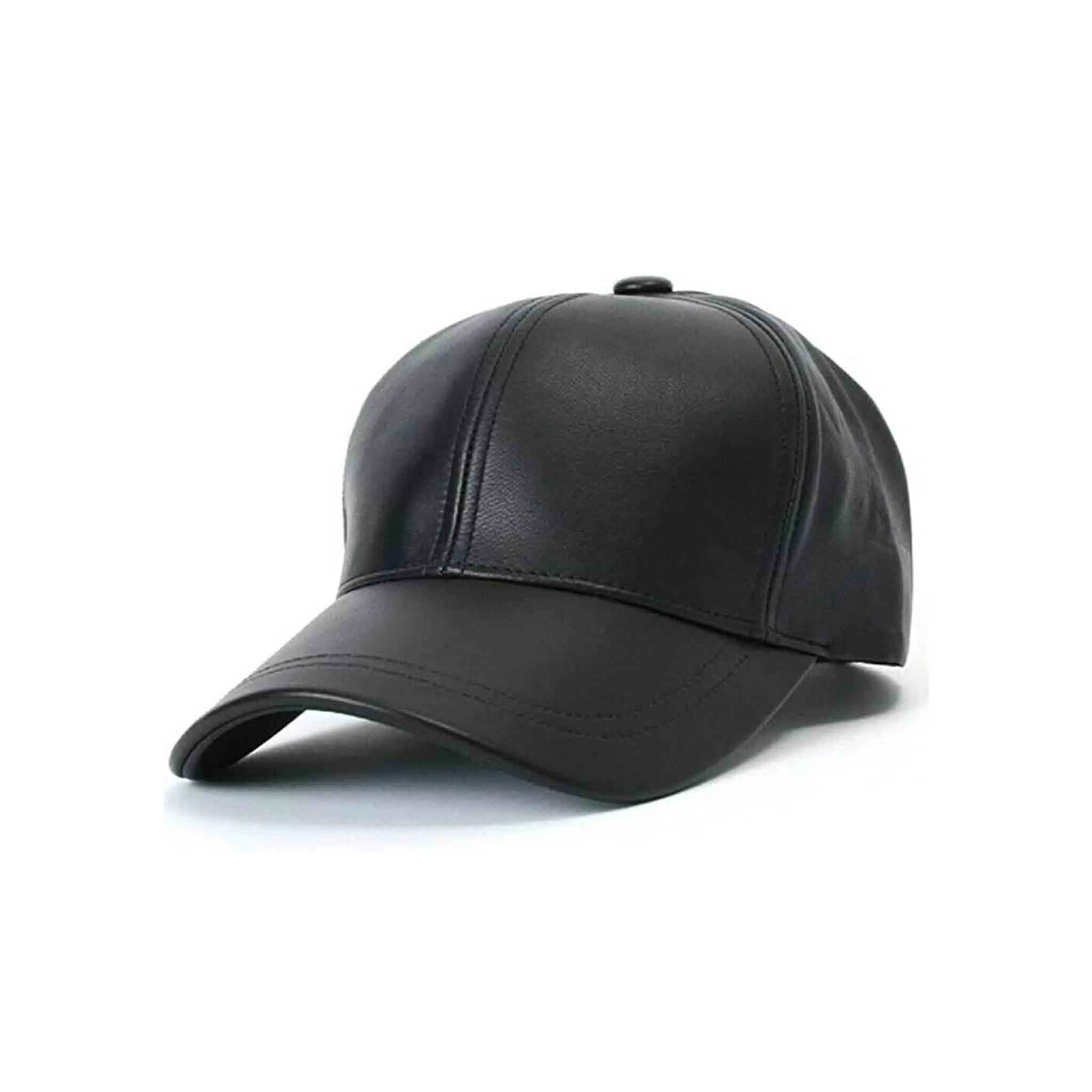 Real Leather Baseball Cap-Unisex