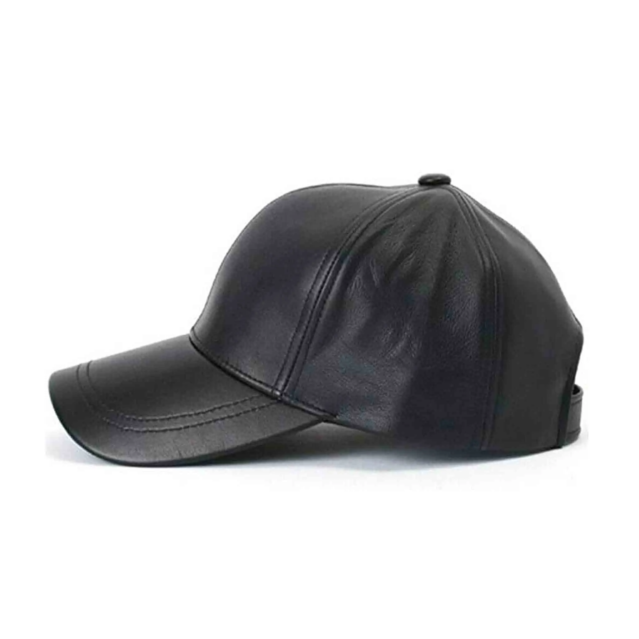 Real Leather Baseball Cap-Unisex