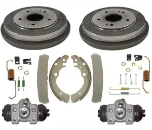 Rear Drums Brake Shoes Spring Kit Wheel Cylinders for Honda CRV 1997-2001 6pc