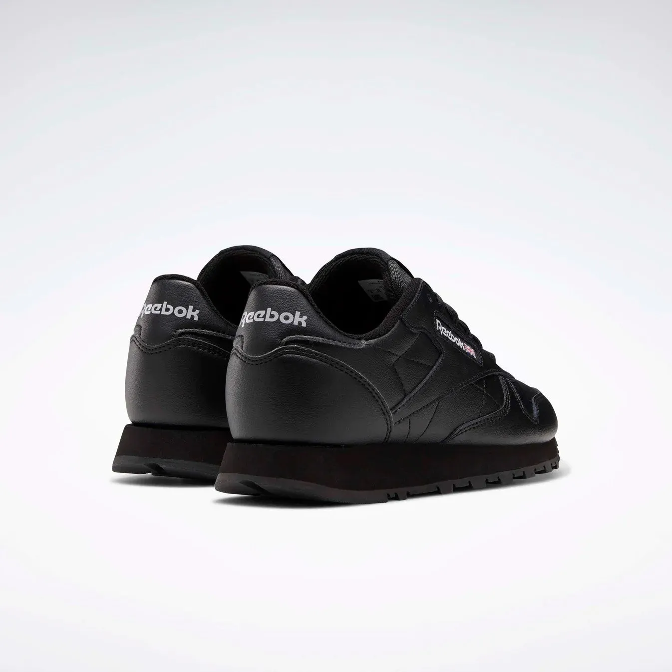 REEBOK CLASSIC LEATHER YOUTH LACE - BLACK