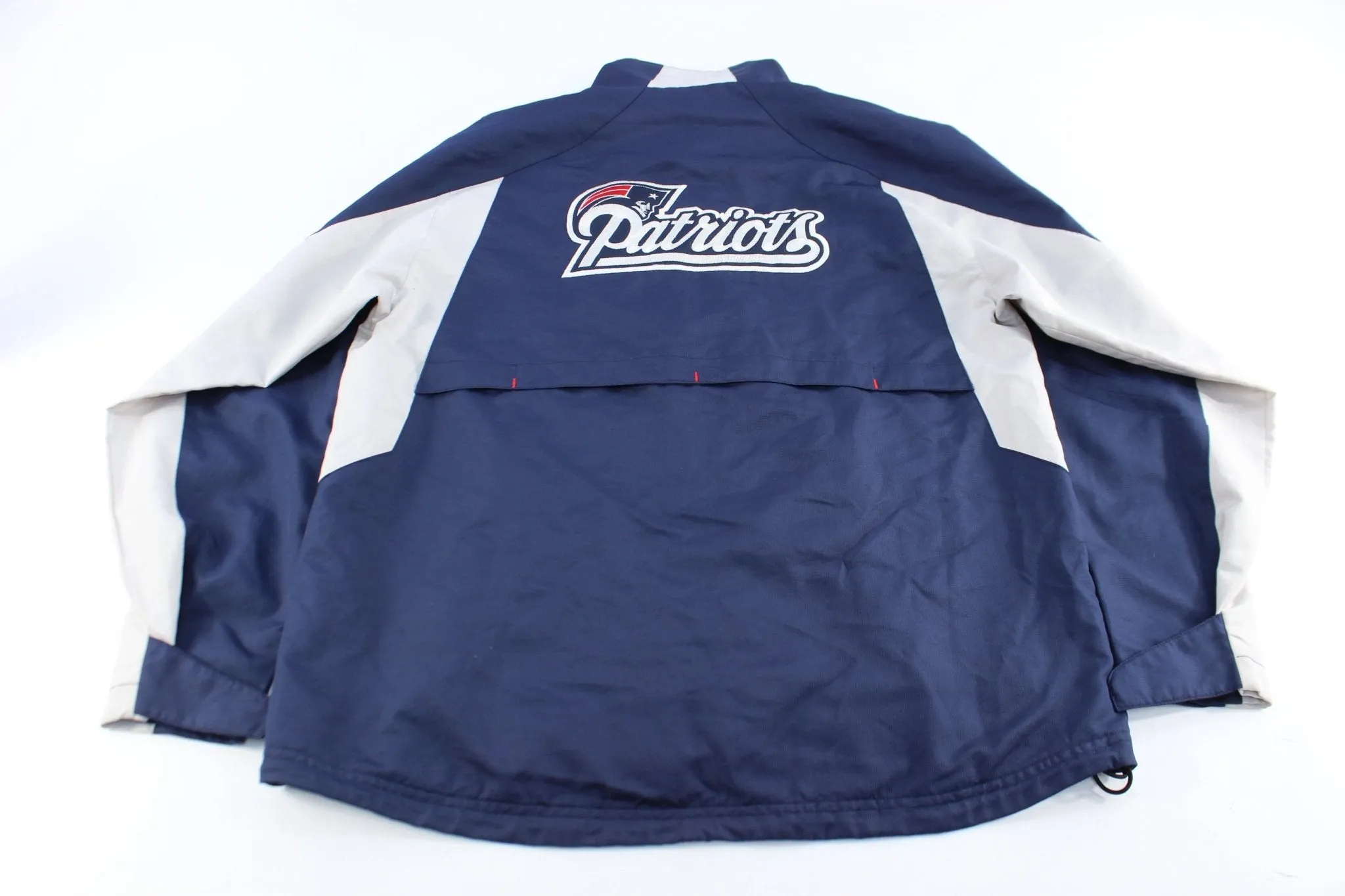 Reebok Embroidered Logo New England Patriots Zip Up Jacket