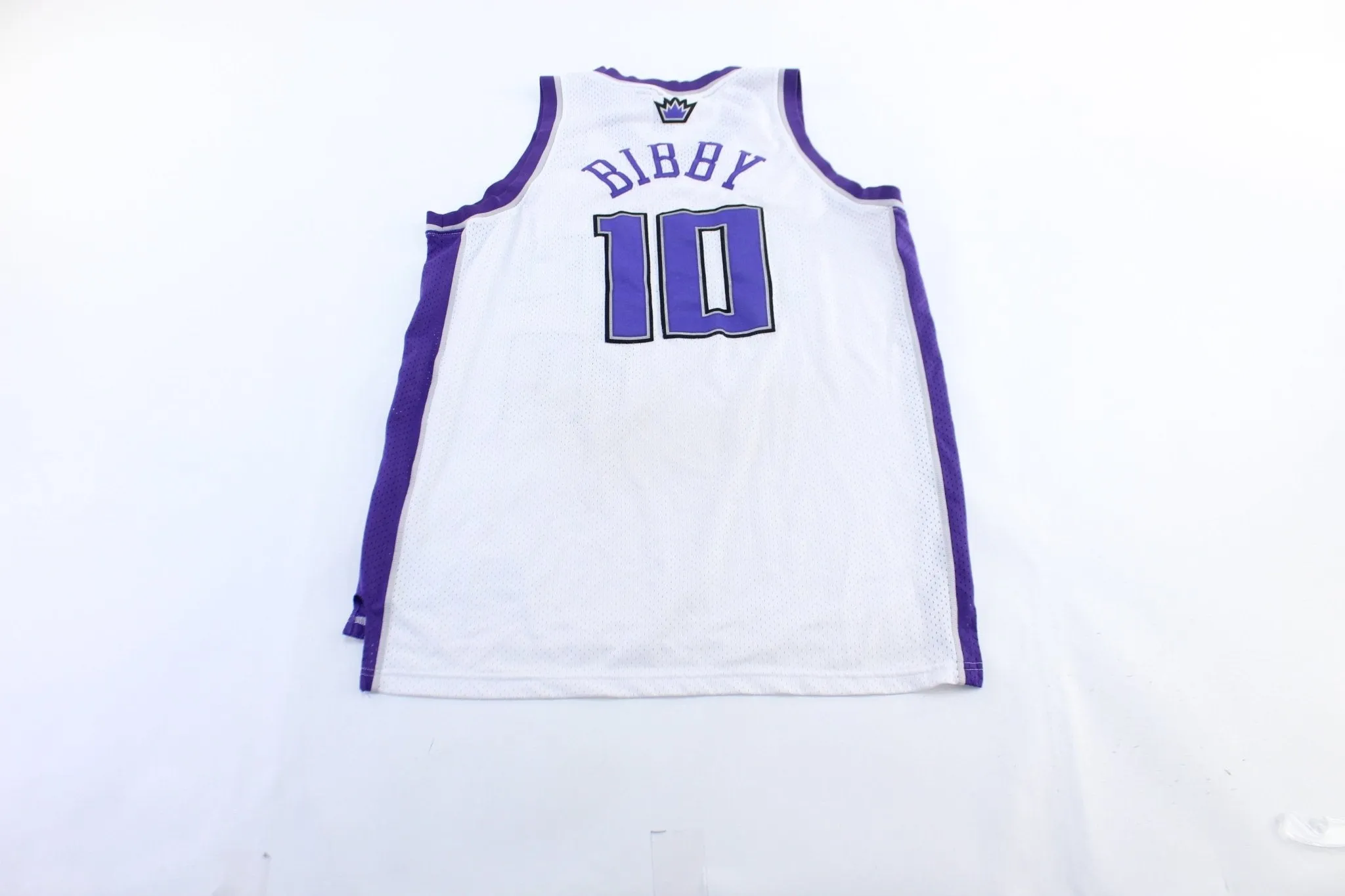 Reebok Embroidered Logo Sacramento Kings Mike Bibby Basketball Jersey