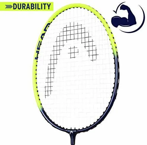 Reflex 10 Aluminium Badminton Racquet | G4 Pack of 2 pcs - Blue Yellow