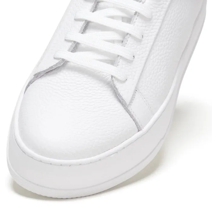 Rollies Womens Courtclub All White Leather Trainer