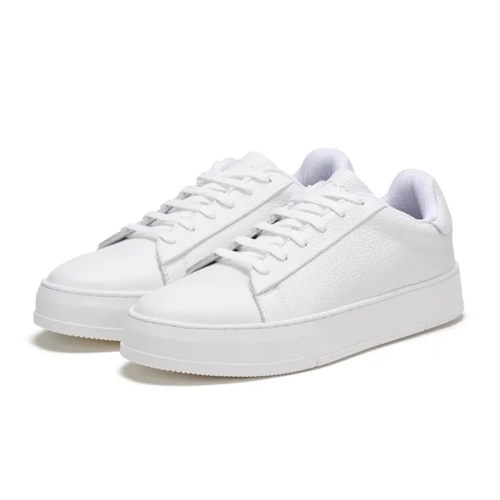 Rollies Womens Courtclub All White Leather Trainer