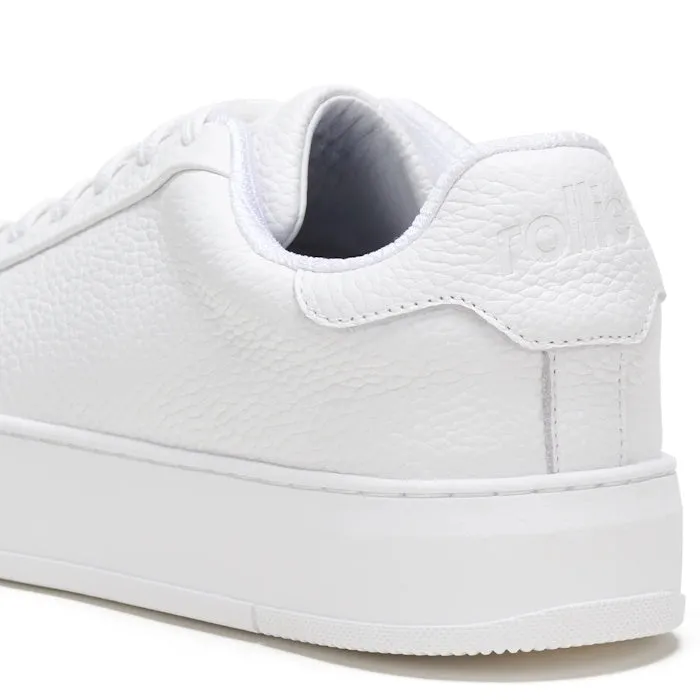 Rollies Womens Courtclub All White Leather Trainer