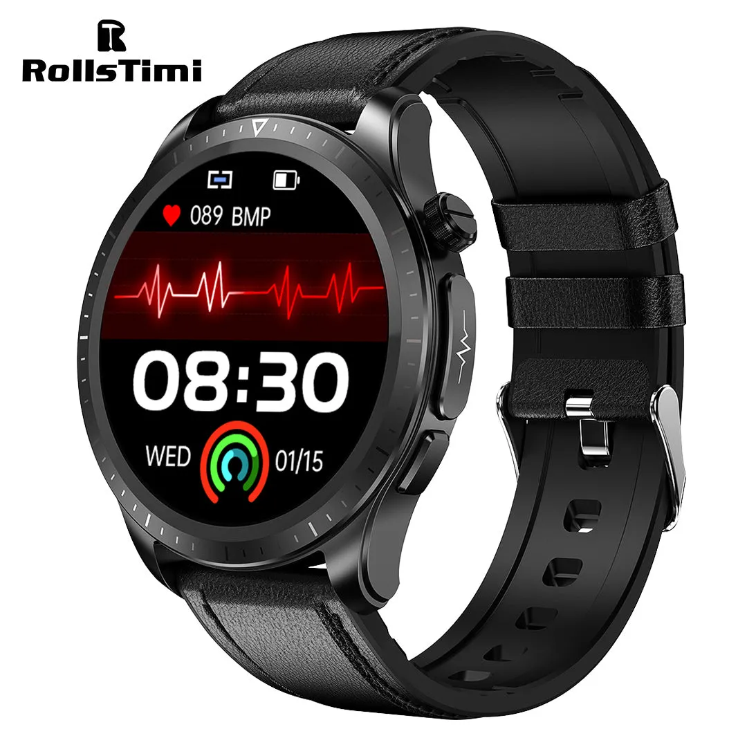 RollsTimi RT420 ECG Men's Smartwatches Luxury Business Sports Smart Watch for Women Fitness Tracker Bluetooth Calls, Sleep Tracking