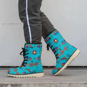 Scattered Generations Turquoise Polar Winter Boots