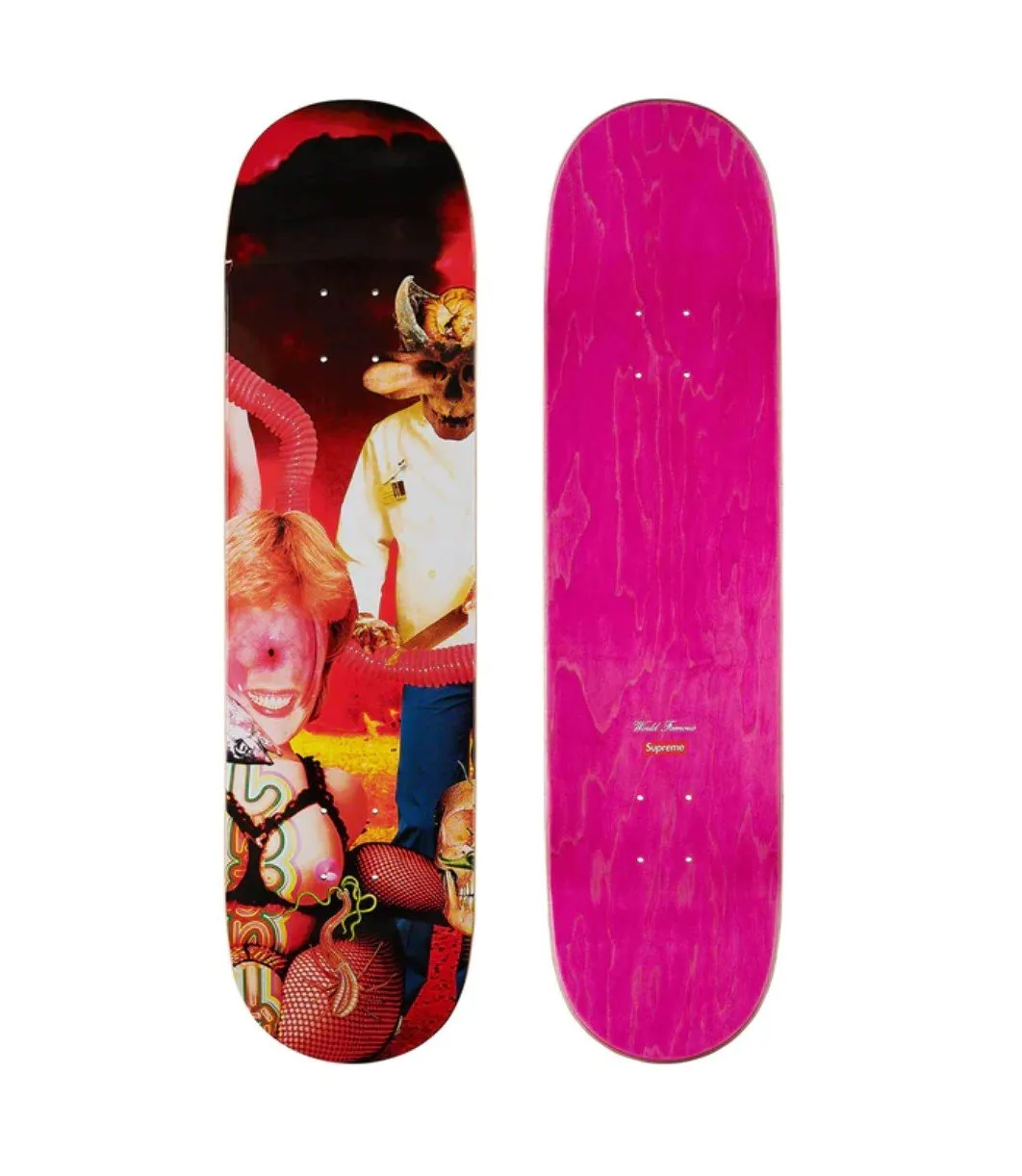 Sekintani La Norihiro Pink Skateboard Art Deck by Supreme