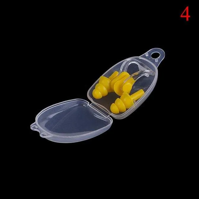 Silicone Earplugs Nose Clip Set For Watersports