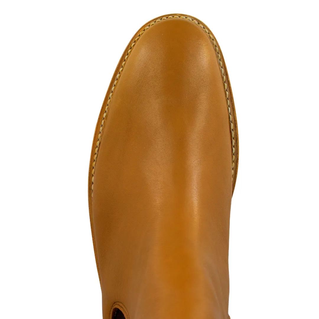 Silverton Alexander All Leather Wide Square Toe Short Boots (Honey)