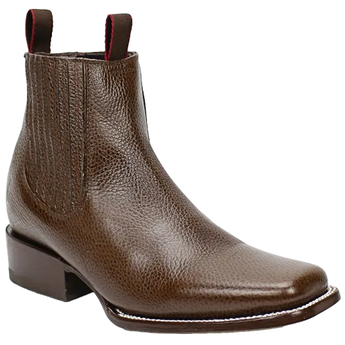 Silverton® Grizzly All Leather Square-Toe Short Boots (Mocha)