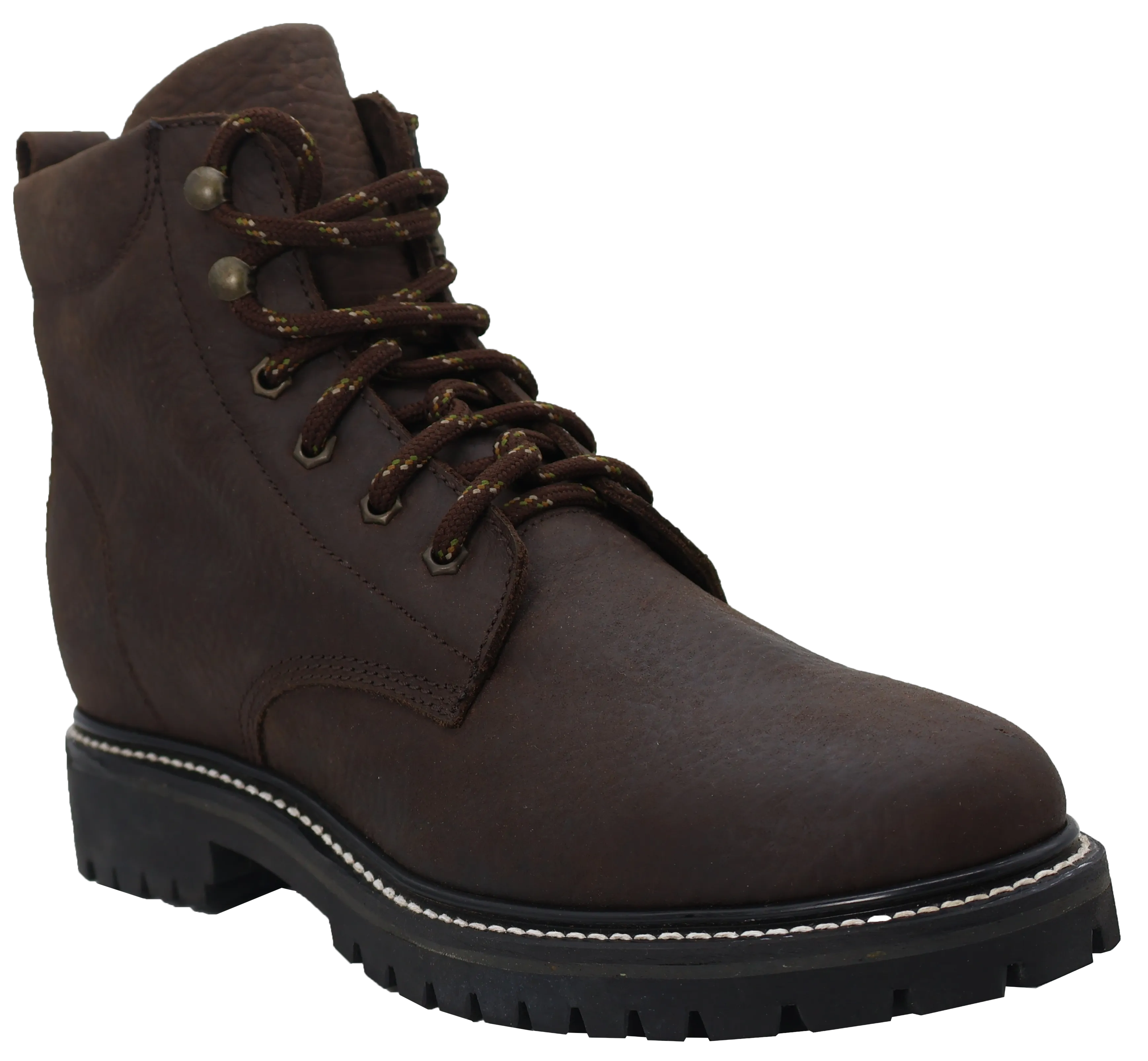 Silverton Lacer 6 All Leather Work Boots (Brown)