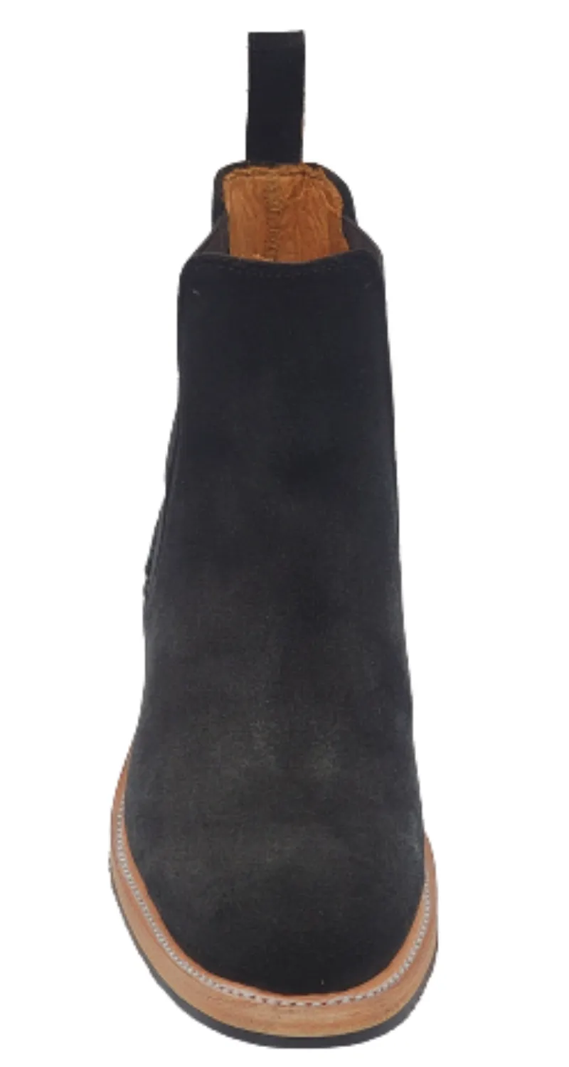 Silverton The Ambassador All Leather Round Toe Short Boots (Black)