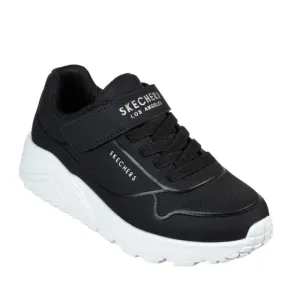 Skechers Kids Uno Lite Vendox  Black Hook & Loop Trainer