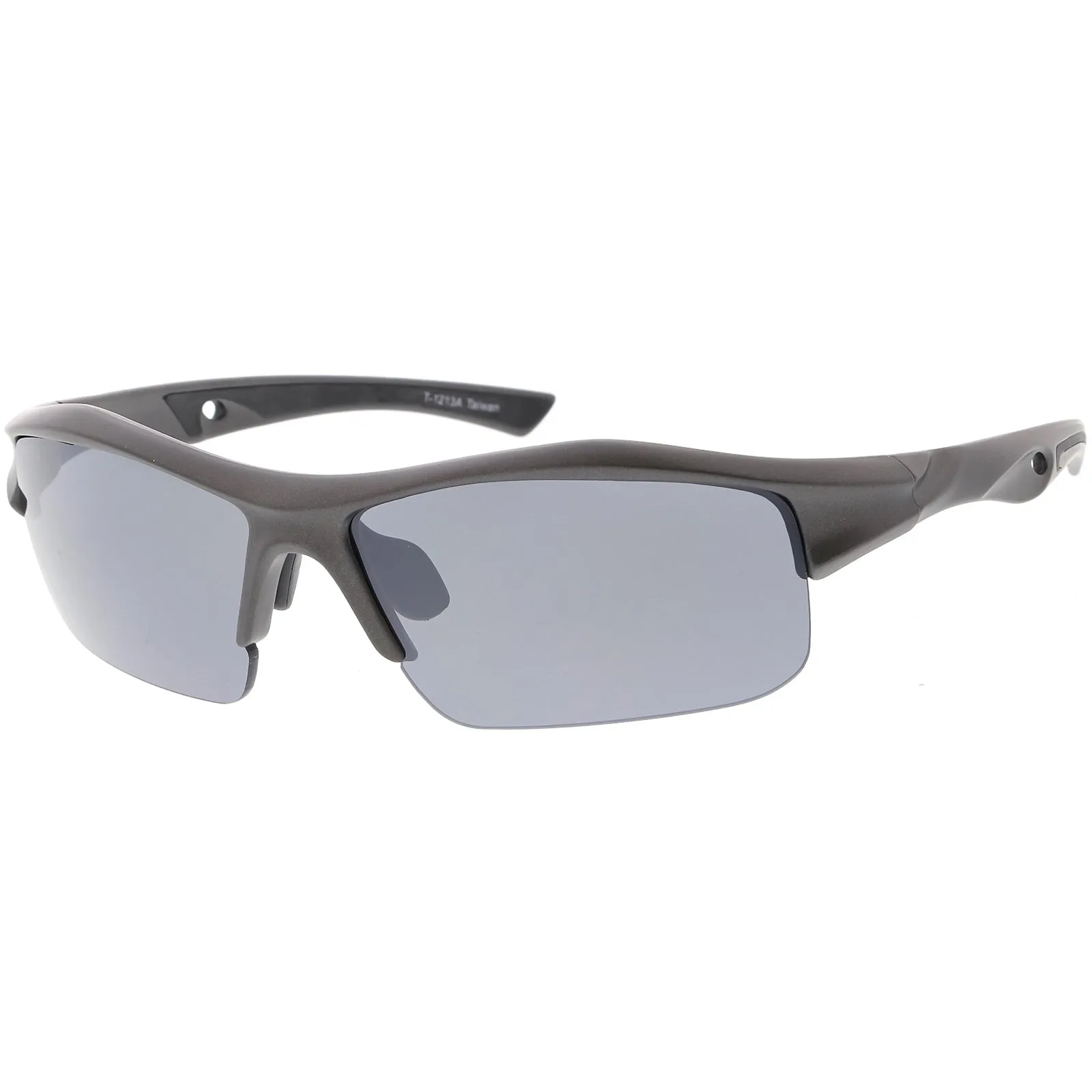 Sports Performance Ridged TR-90 Sports Wrap Rectangle Sunglasses C810