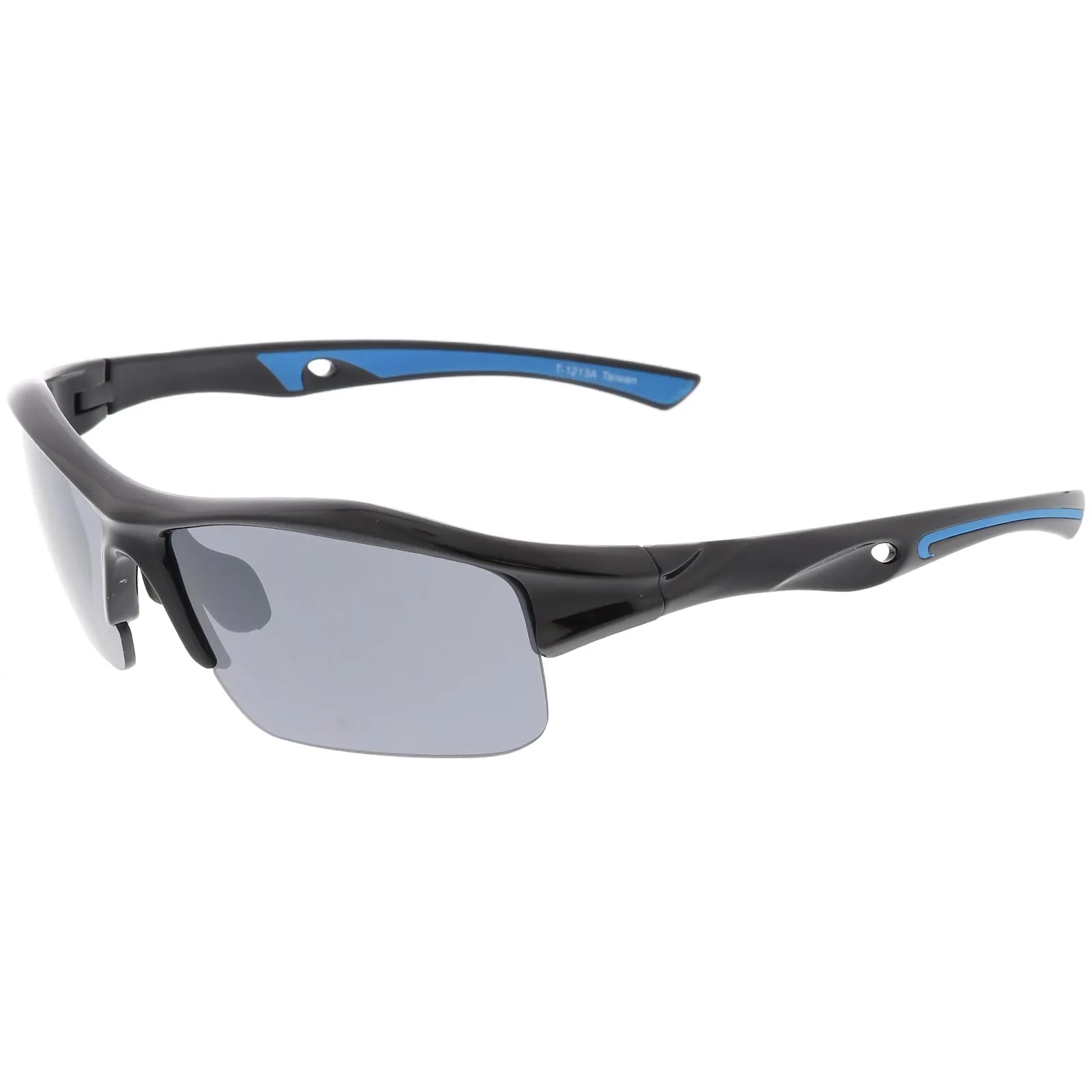 Sports Performance Ridged TR-90 Sports Wrap Rectangle Sunglasses C810