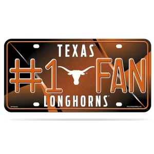 Texas Longhorns Fan License Plate Sign