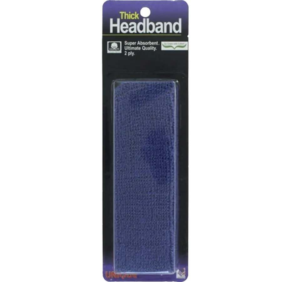 Thick 2-Ply Headband - Navy