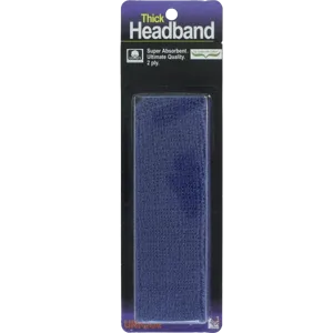 Thick 2-Ply Headband - Navy