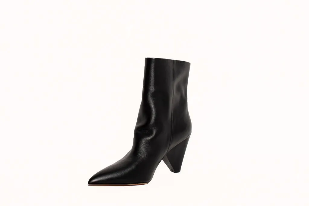 Tony Wedge Heel Boot Black