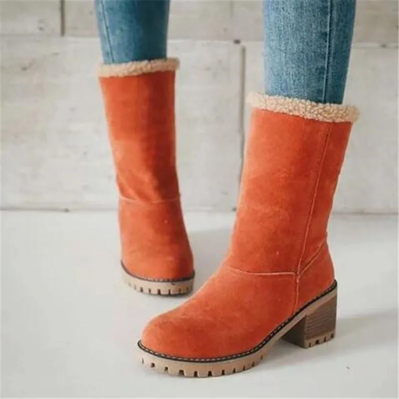 Trendy Roll Up/ Down Fur Casual Boots