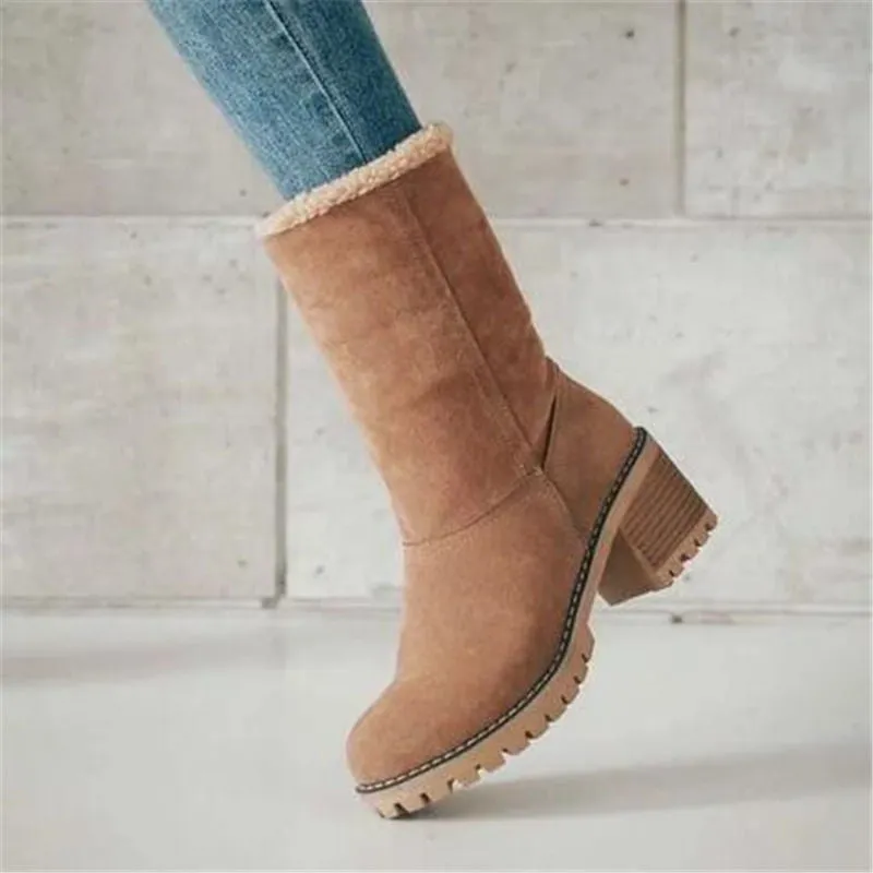 Trendy Roll Up/ Down Fur Casual Boots