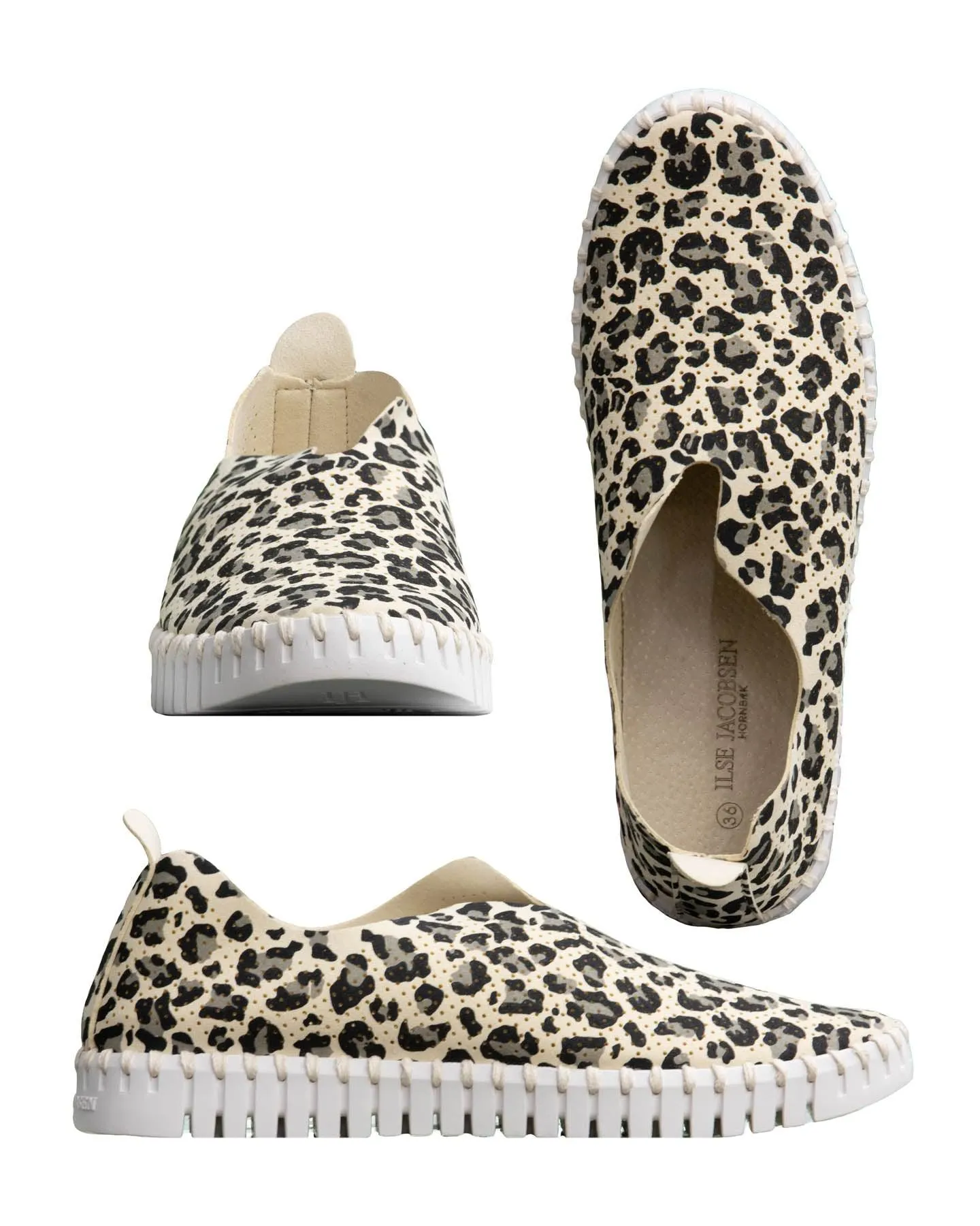 Tulip Leopard Print Slip-On Sneakers