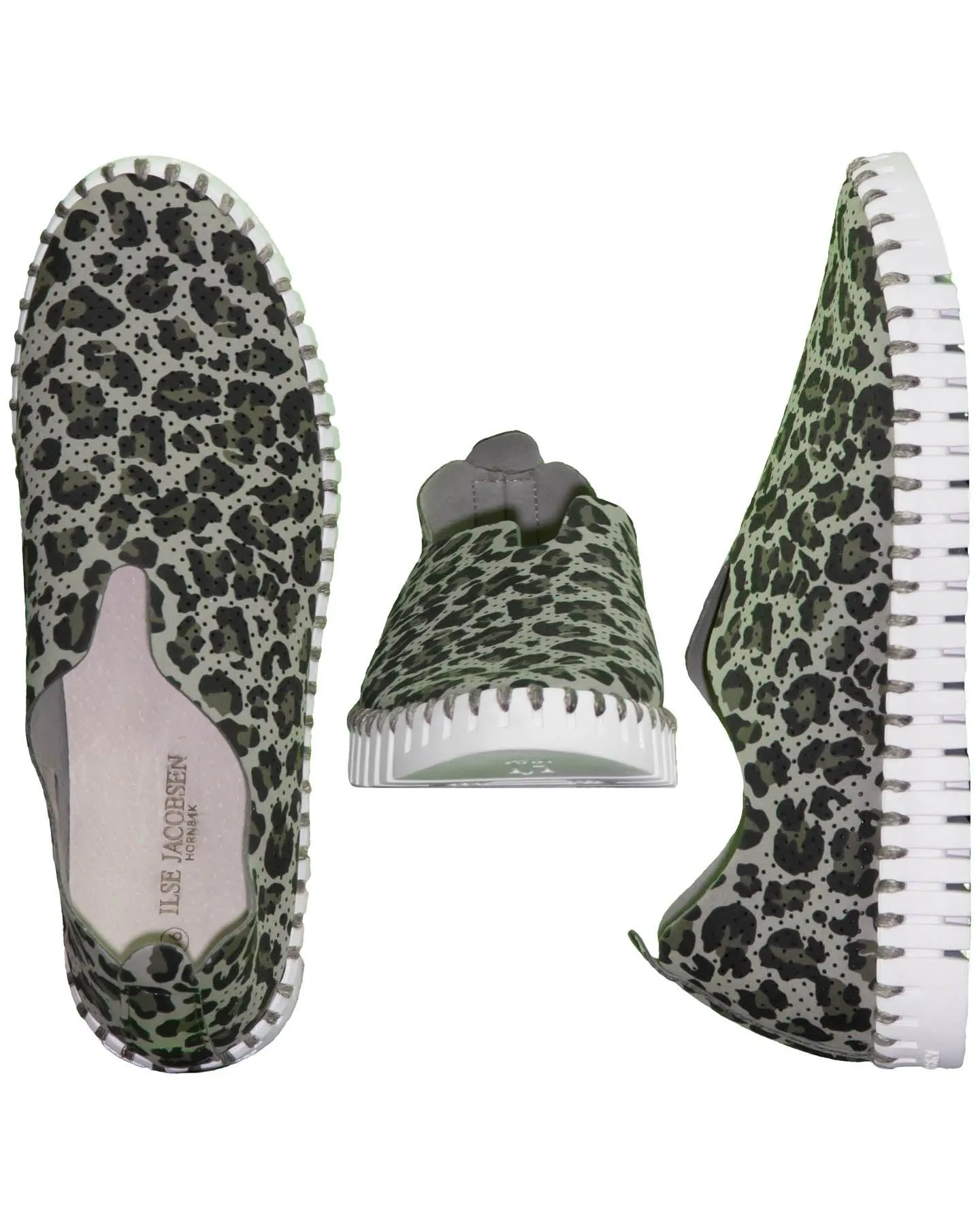 Tulip Leopard Print Slip-On Sneakers