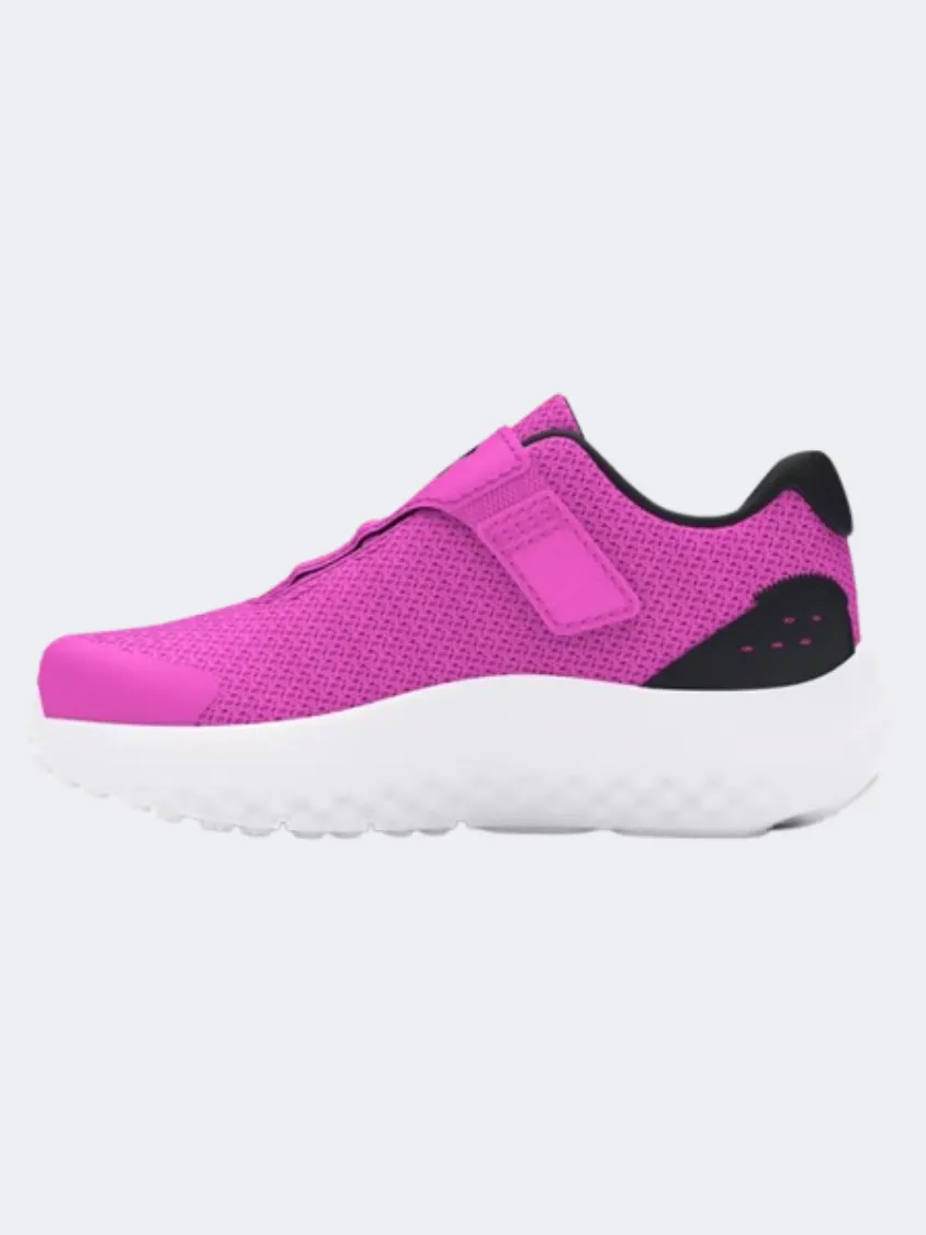 Under Armour Ginf Surge 4 Ac Infant-Girls Running Shoes Magenta/Black