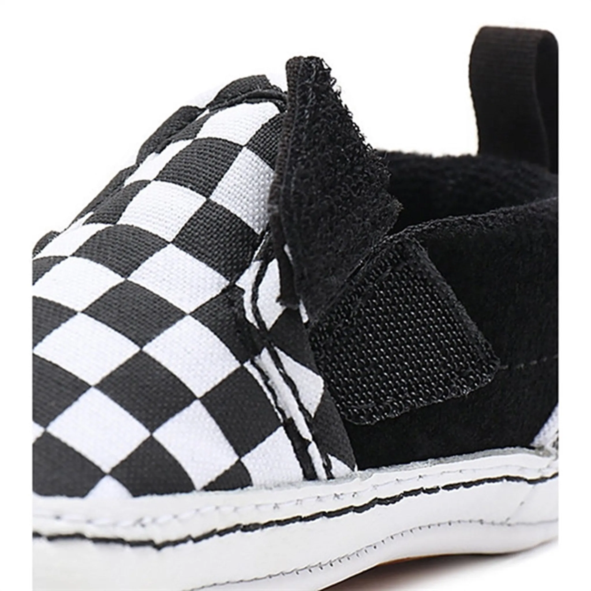 VANS IN Slip-On V Crib Sneakers Checker Black/True White