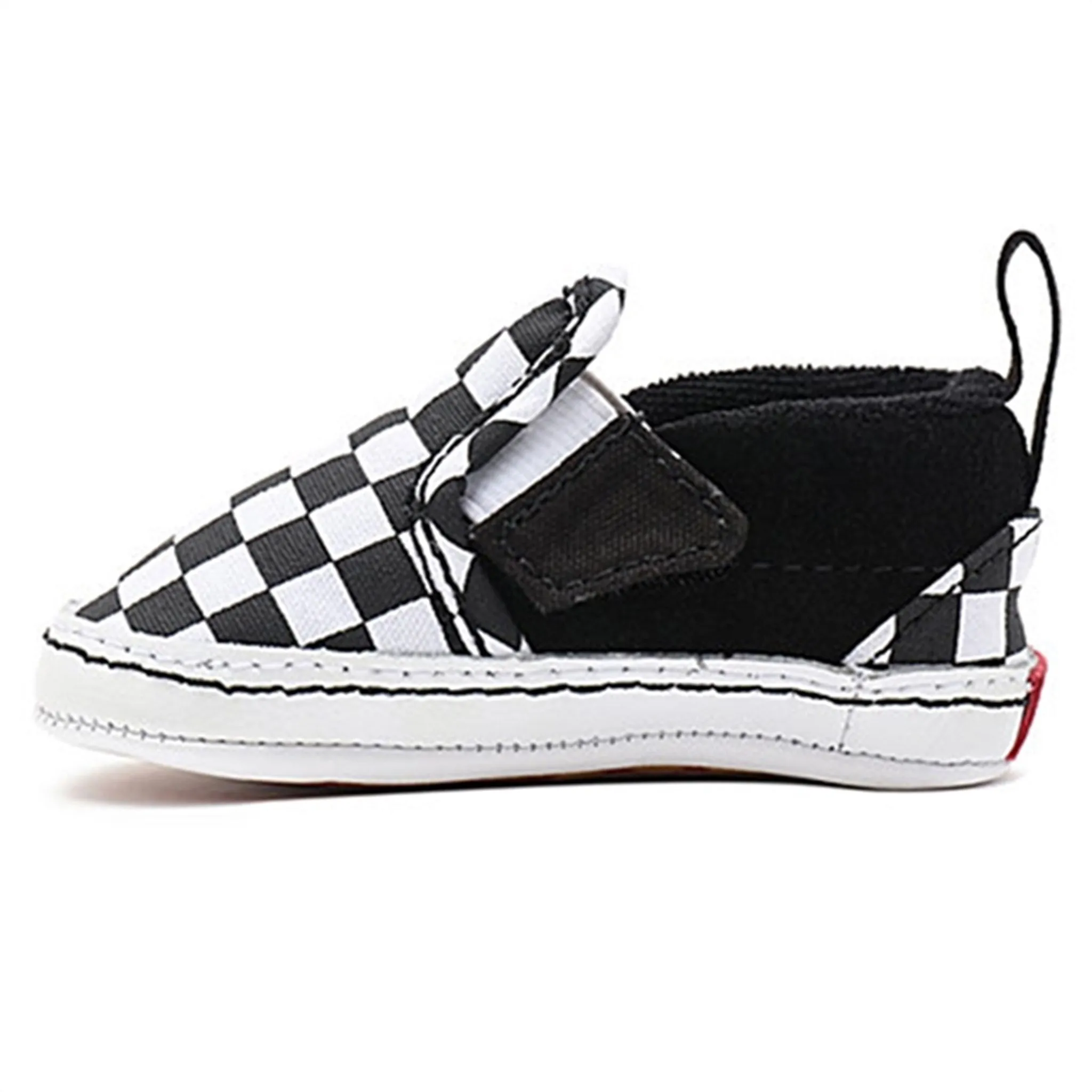 VANS IN Slip-On V Crib Sneakers Checker Black/True White