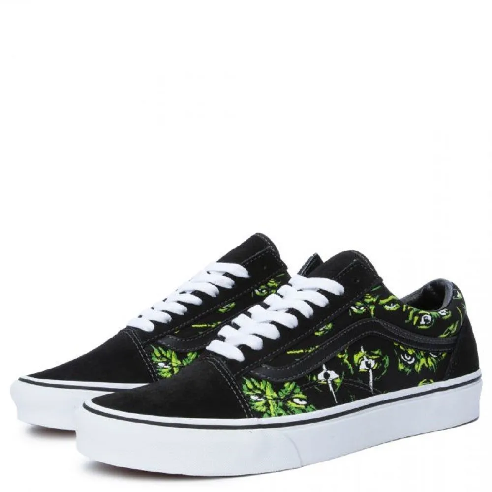 Vans Men's Eyes in the Dark Old Skool Shoes - Black / Green