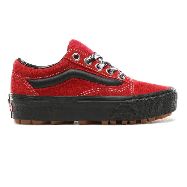 Vans Unisex Lifestyle Vn0A3Wlxvrx1 Old Skool Red Shoes