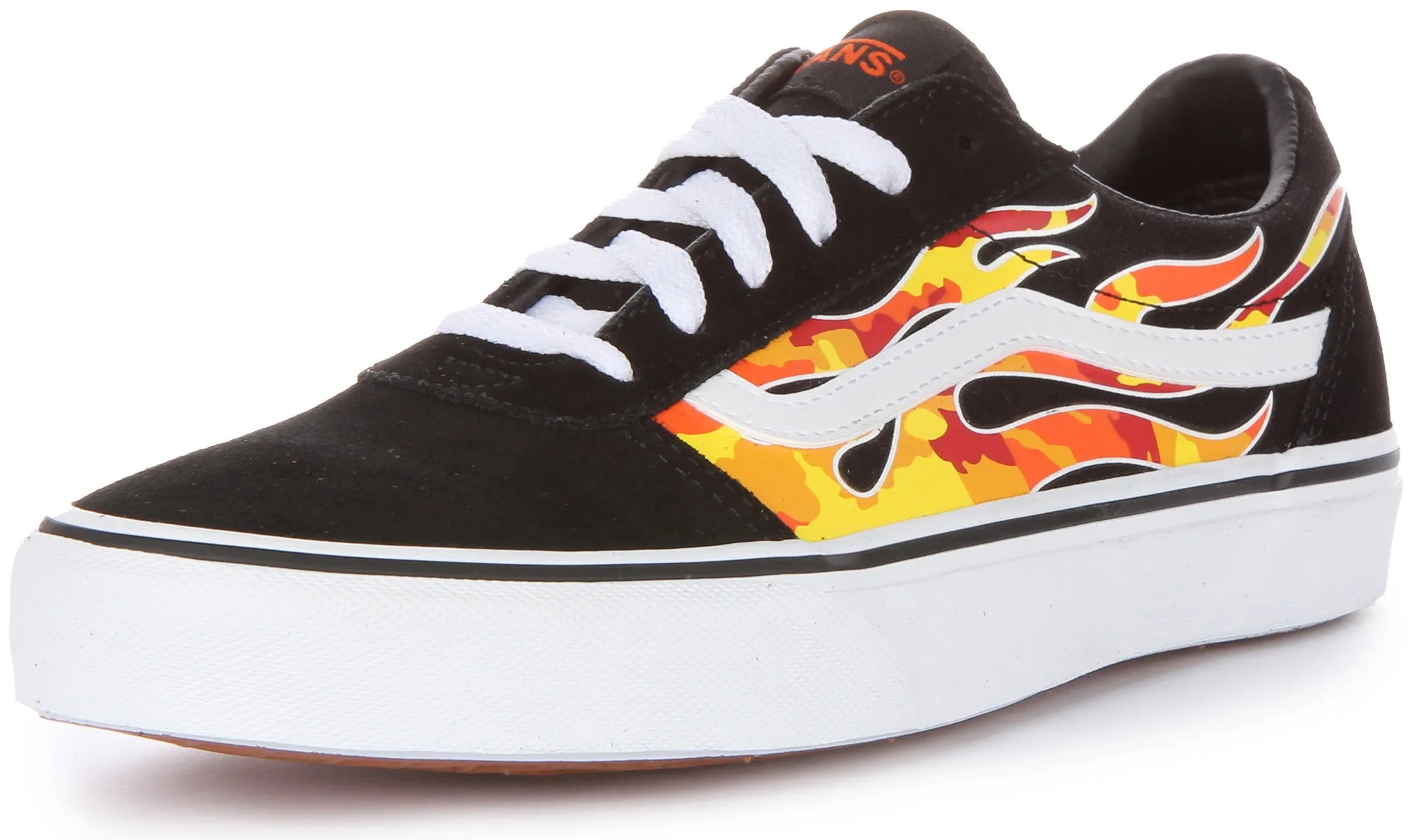 Vans Ward In Black Flame For Youth