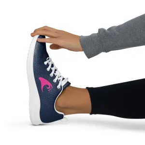 Women’s Navy Blue Athleisure Shoes with Hot Pink Extremely Stoked Epic Wave Logo