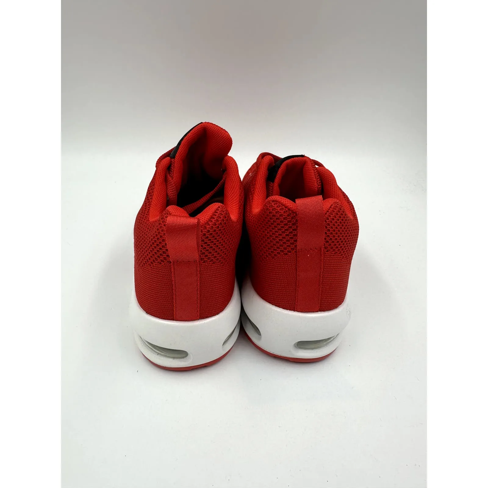 Women's Size 6, Bright Red Sneakers w/ White Sole & Air Heel for All Day Support