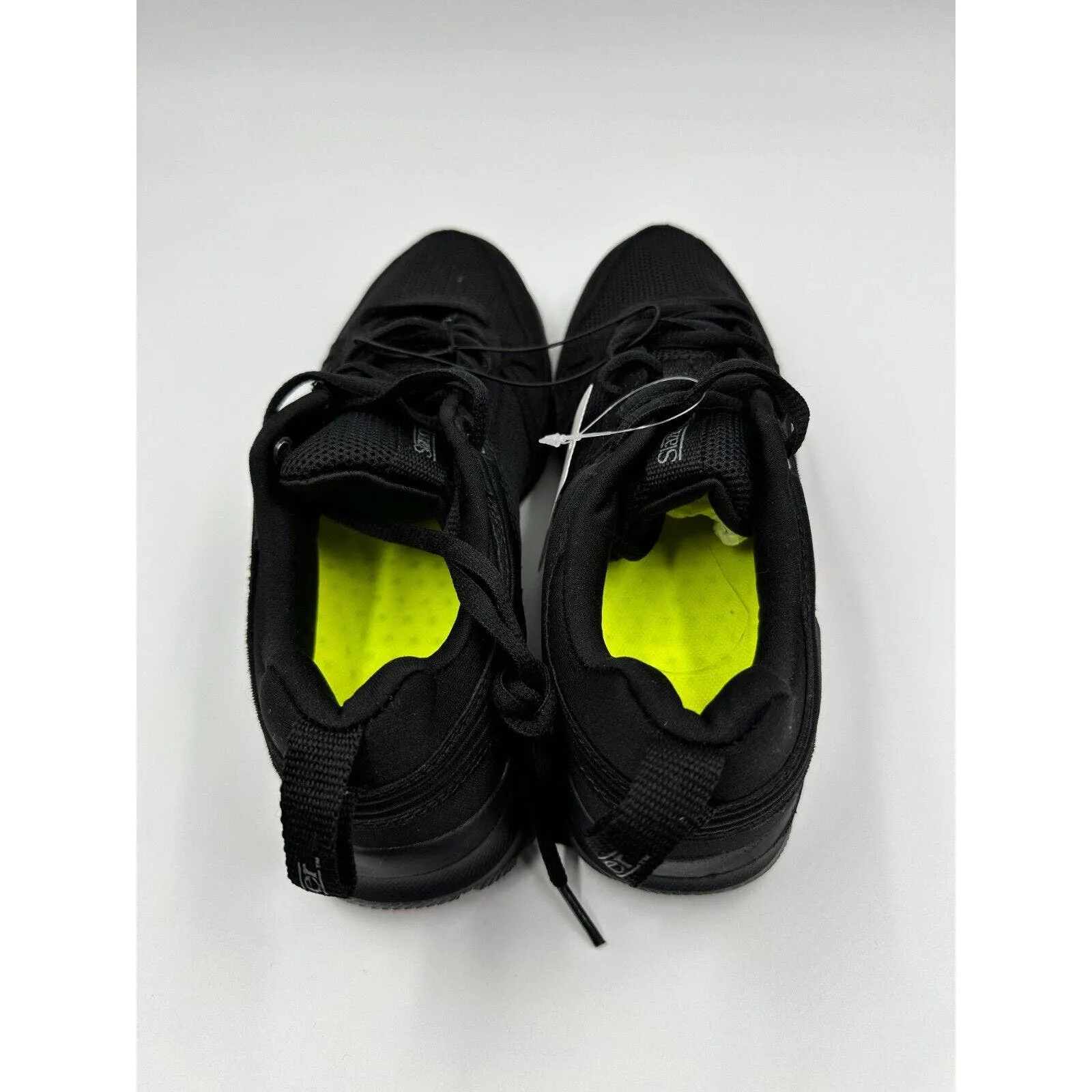 Women's Size 7, Black and Green Sneakers