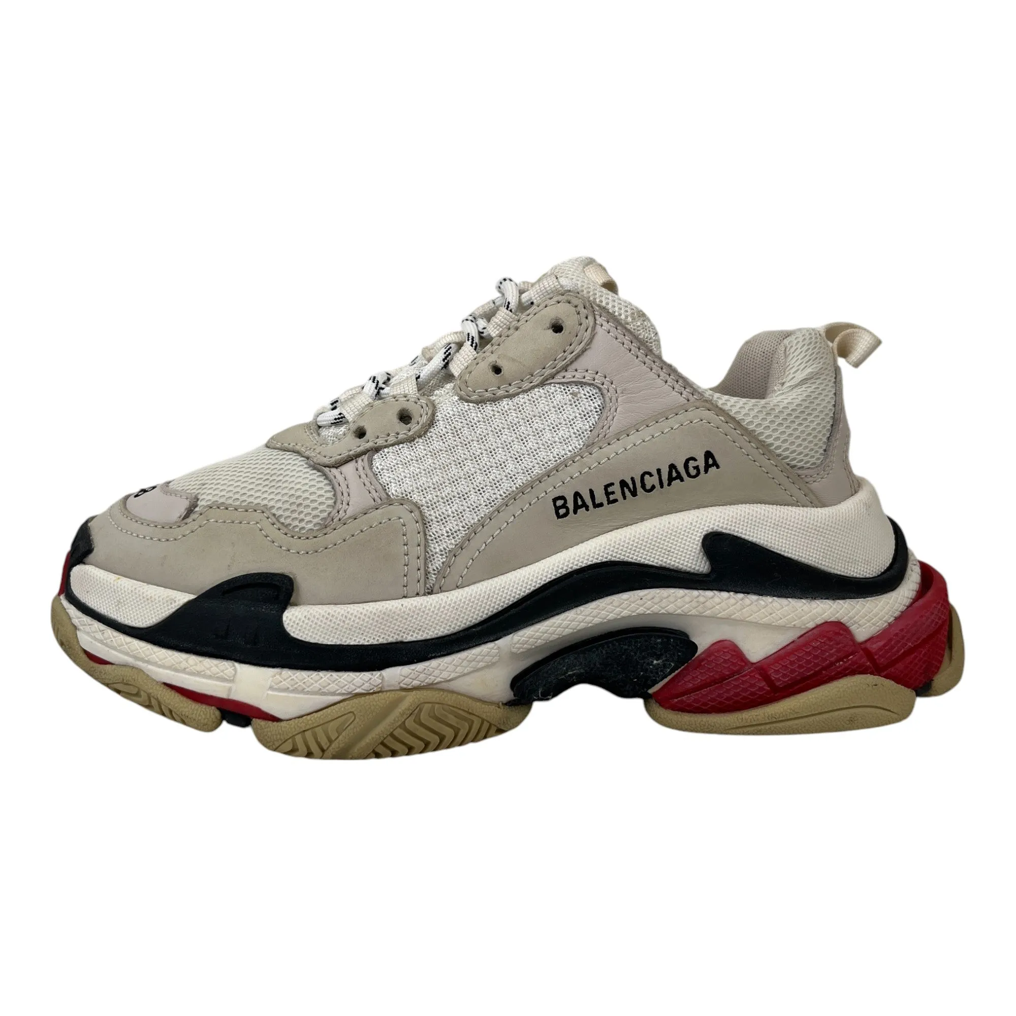 Women's Triple S Low Trainers Beige Size EU 38 / UK 5