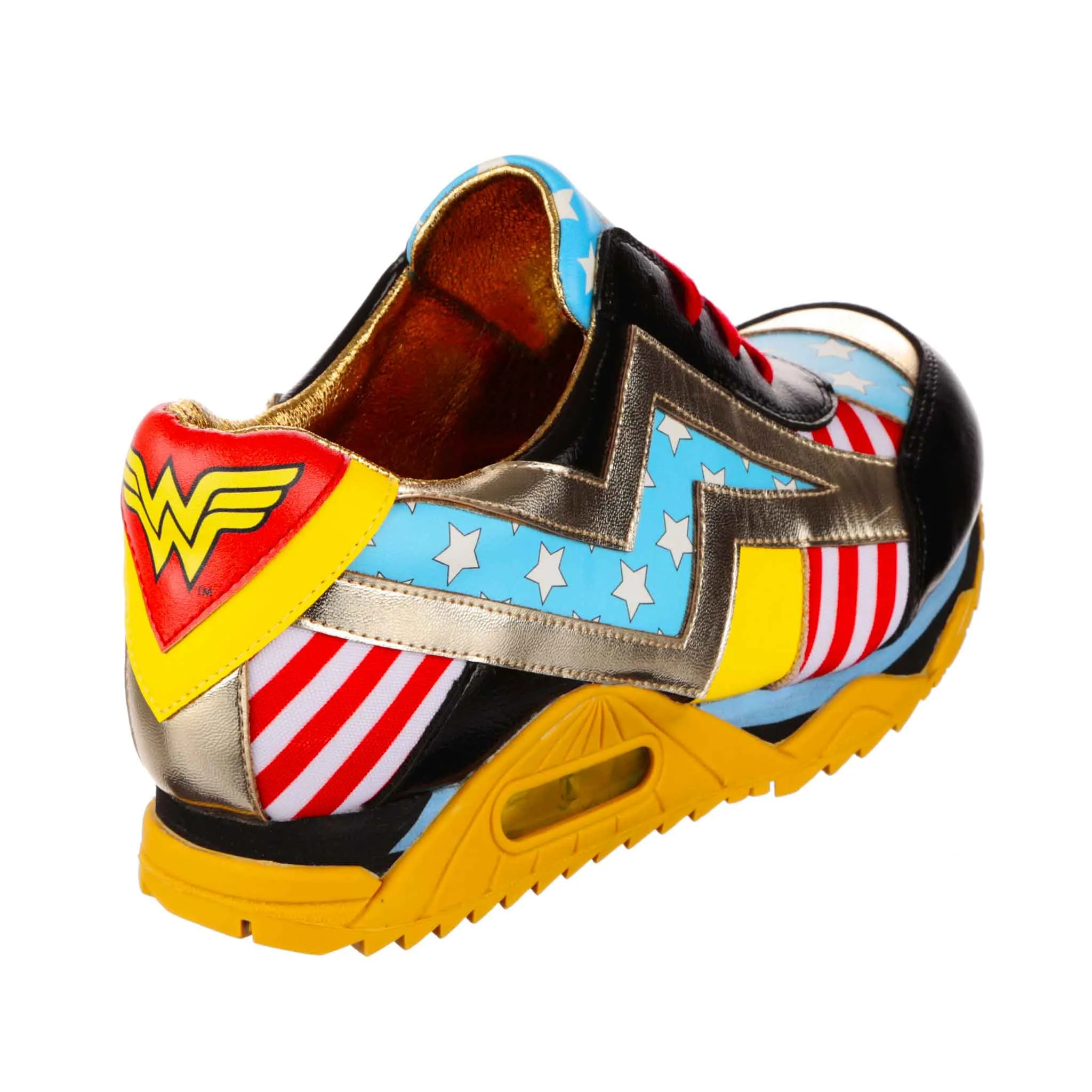 Wonder Woman in Gold/Black/Blue/Yellow by Irregular Choice