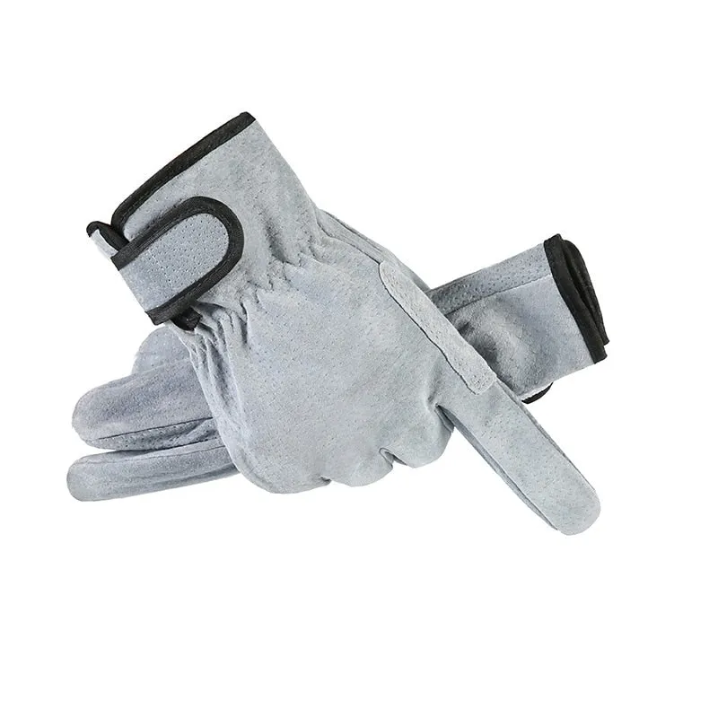 Work Gloves Leather Workers Work Welding Safety Protection Garden Sports Motorcycle Driver Wear-resistant Gloves Heat Insulation