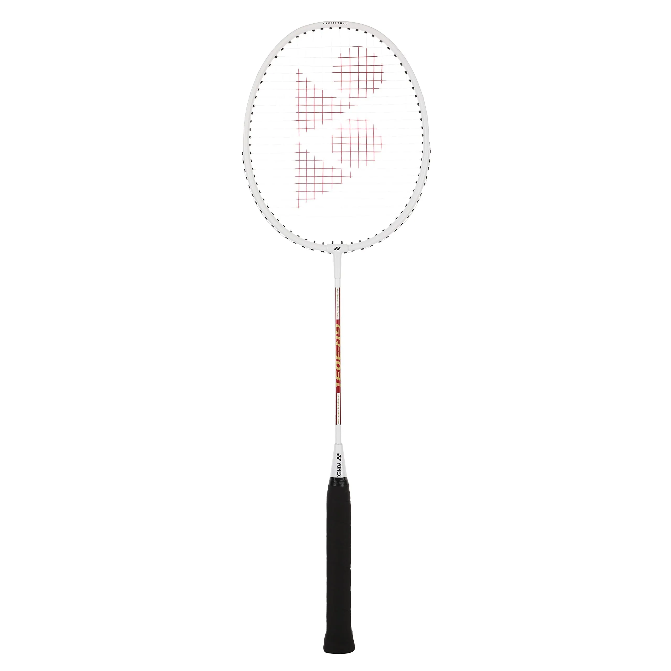 YONEX GR 303i Aluminium Strung Badminton Racket with Full Racket Cover (White) | For Beginners | 83 grams | High Durability